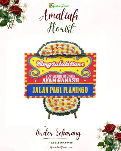 Bunga Papan Congratulation di Sungai Pinang Dalam